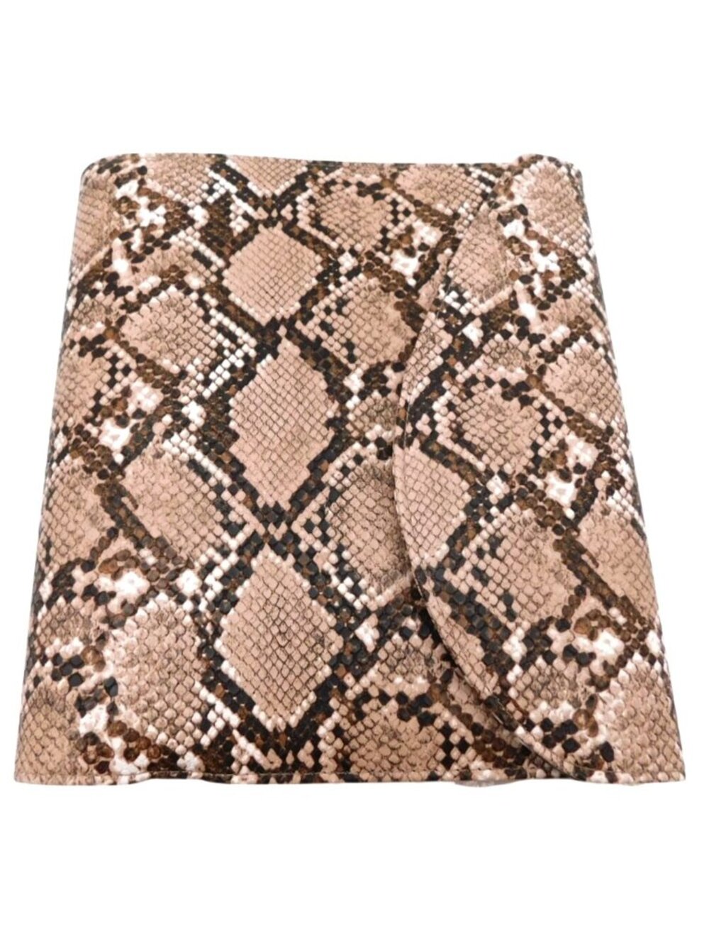 Faux Snakeskin 6 Ring Planner Binder Organizer Folio Refillable Brown Beige